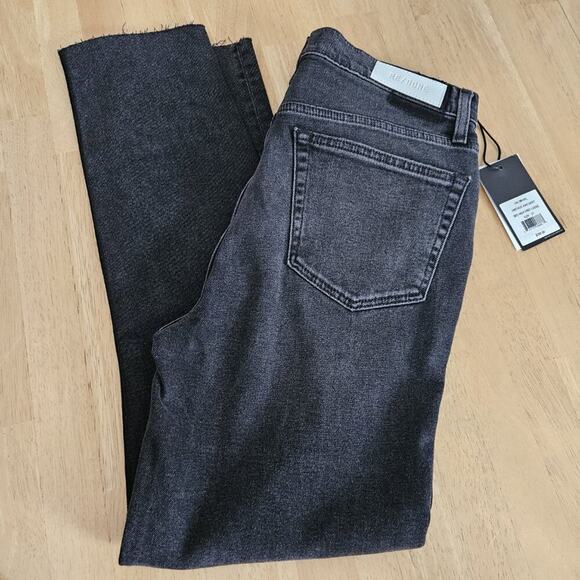 RE/DONE Originals 90s High Rise Ankle Crop Jeans - Faded Coal - size 29-NWT - Picture 10 of 10